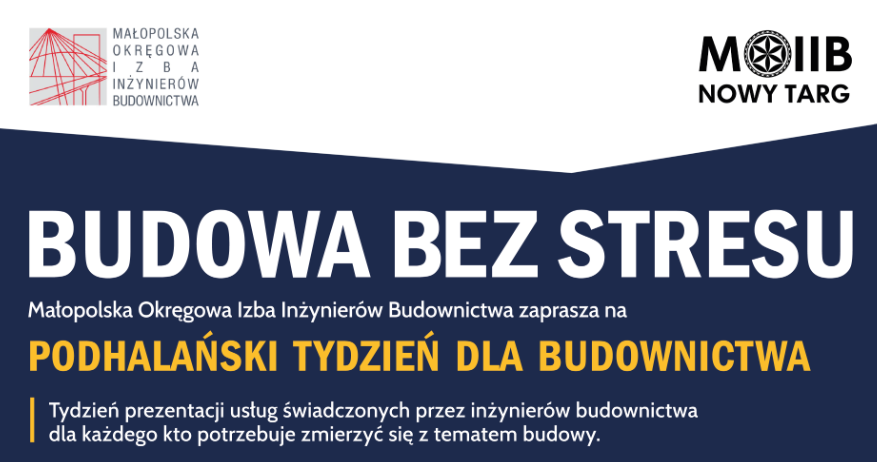 BUDOWA BEZ STRESU, czyli PODHALAŃSKI TYDZIEŃ DLA BUDOWNICTWA